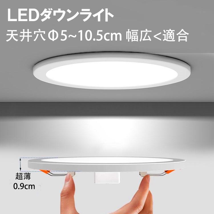 慧光（エコウ） LEDダウンライト 極薄型2cm 埋込穴径φ50〜φ100 適用