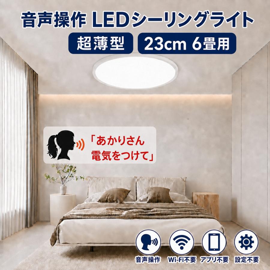 LEDシーリングライト 薄型 軽量 リモコン有り無し あかりさん音声操作タイプ選択 6畳 8畳 天井照明 リビング 引っ掛けシーリング DX-RMC-VC | 慧光 | 01