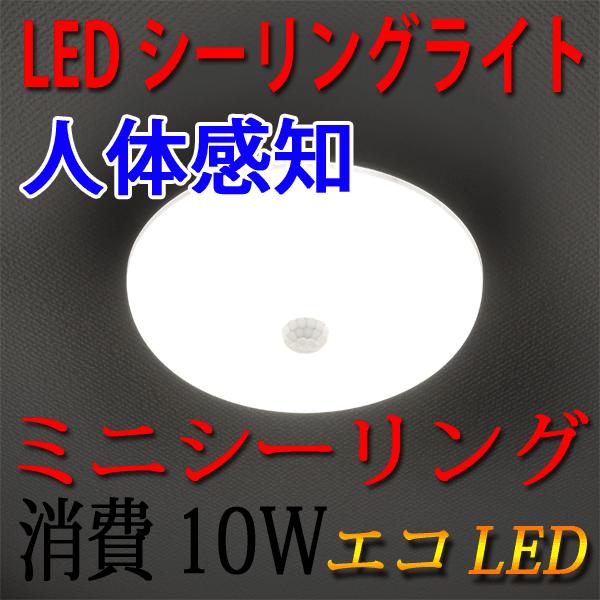 LEDシーリングライト 10W 人感センサー付き 1100LM  小型 色選択 SCLG-10W-X | 慧光 | 04