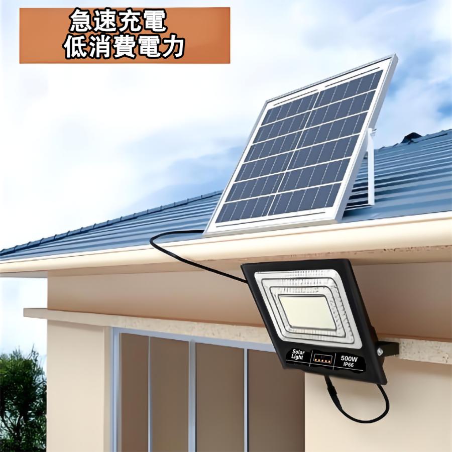LEDソーラーライト 分離式 ソーラー投光器 昼光色 リモコン付 ガーデンライト 防水 配線不要 電気代ゼロ 防犯灯 庭園 看板照明 タイプ選択可 YY-X | ブランド登録なし | 02
