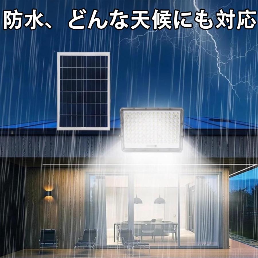 LEDソーラーライト 分離式 ソーラー投光器 昼光色 リモコン付 ガーデンライト 防水 配線不要 電気代ゼロ 防犯灯 庭園 看板照明 タイプ選択可 YY-X | ブランド登録なし | 03