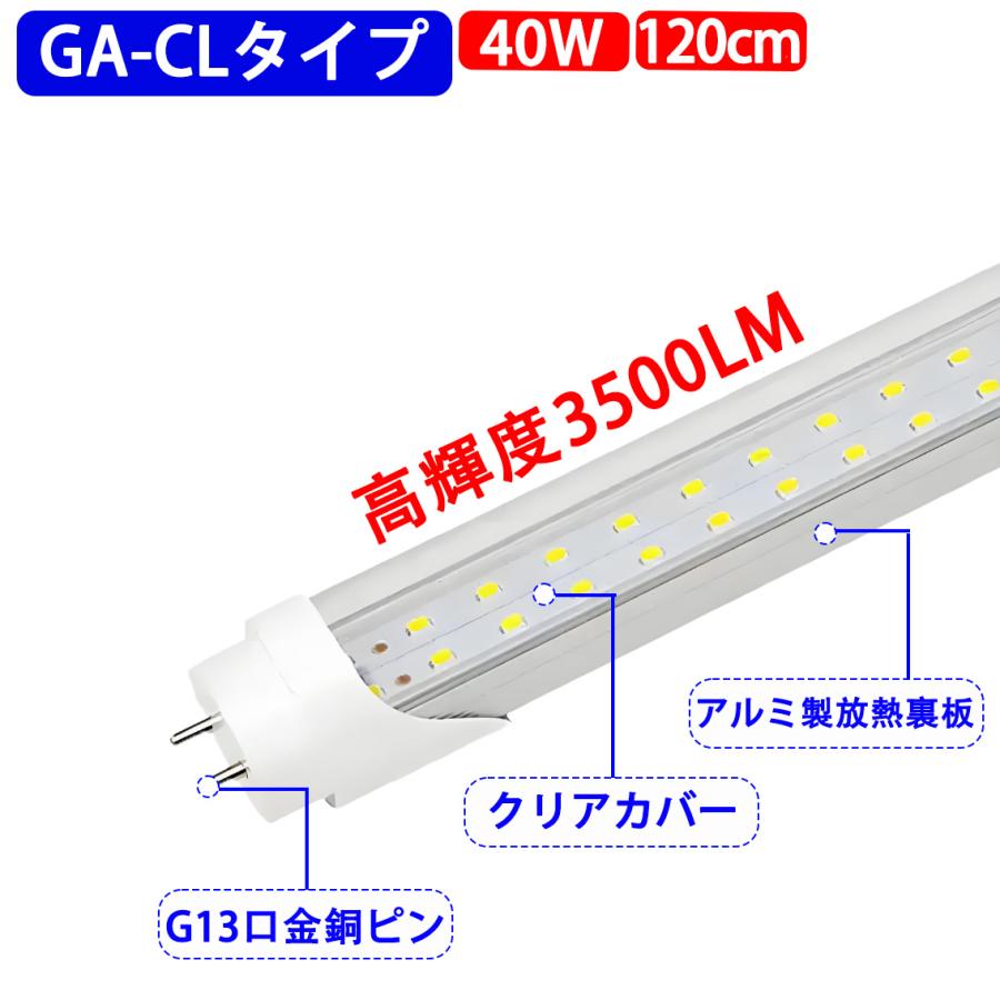慧光（エコウ） LED蛍光灯 40w型 10本セット 高輝度 3000LM グロー式