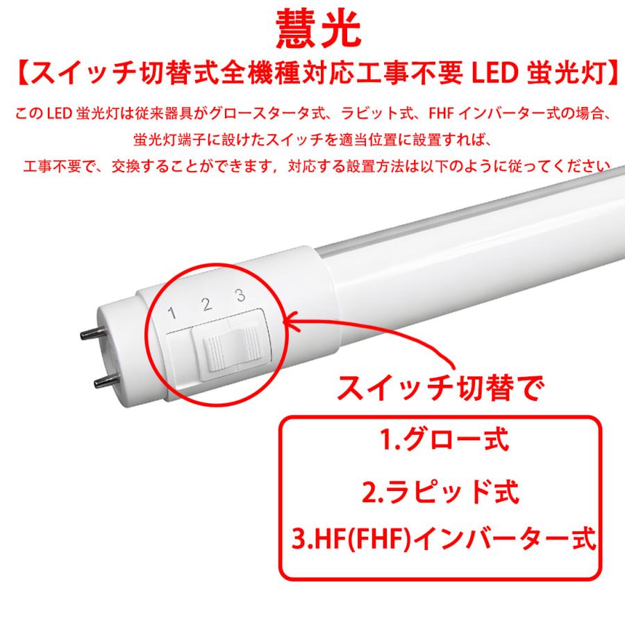 慧光（エコウ） 2本セット〜 LED蛍光灯 40W形 全機種対応 工事不要 直
