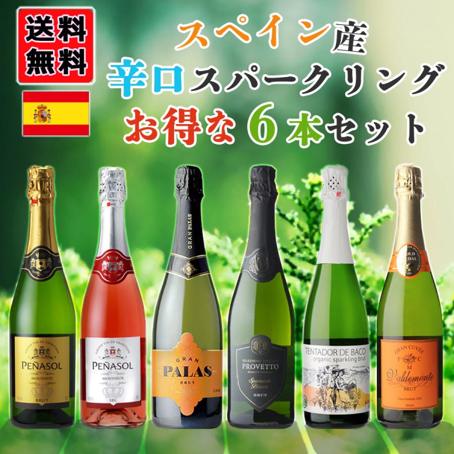 スパークリングワイン セット 6本 スペイン カヴァ 750ml 辛口 ワインセット 白泡 金賞受賞ワイン入り :spark6set:輸入ワイン のエコールドワイン - 通販 - Yahoo!ショッピング