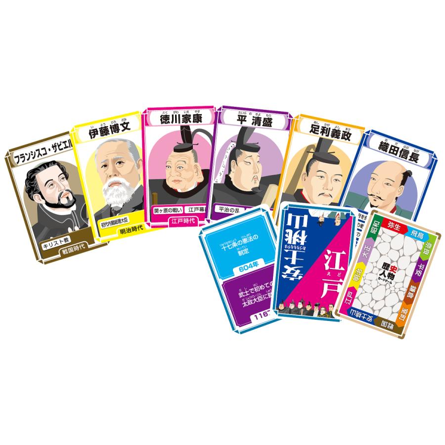 歴史人物カードゲーム 知育 社会 歴史 中学生 小学生 日本史 日本の歴史人物 2568 小学生の文具 学用品販売店 通販 Yahoo ショッピング
