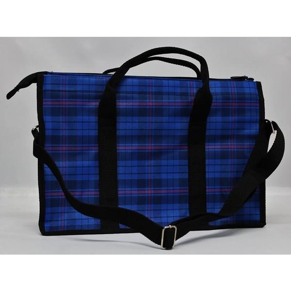 書き初めバッグ ブルー レッスンバッグ マチ付き 大きめ おしゃれ