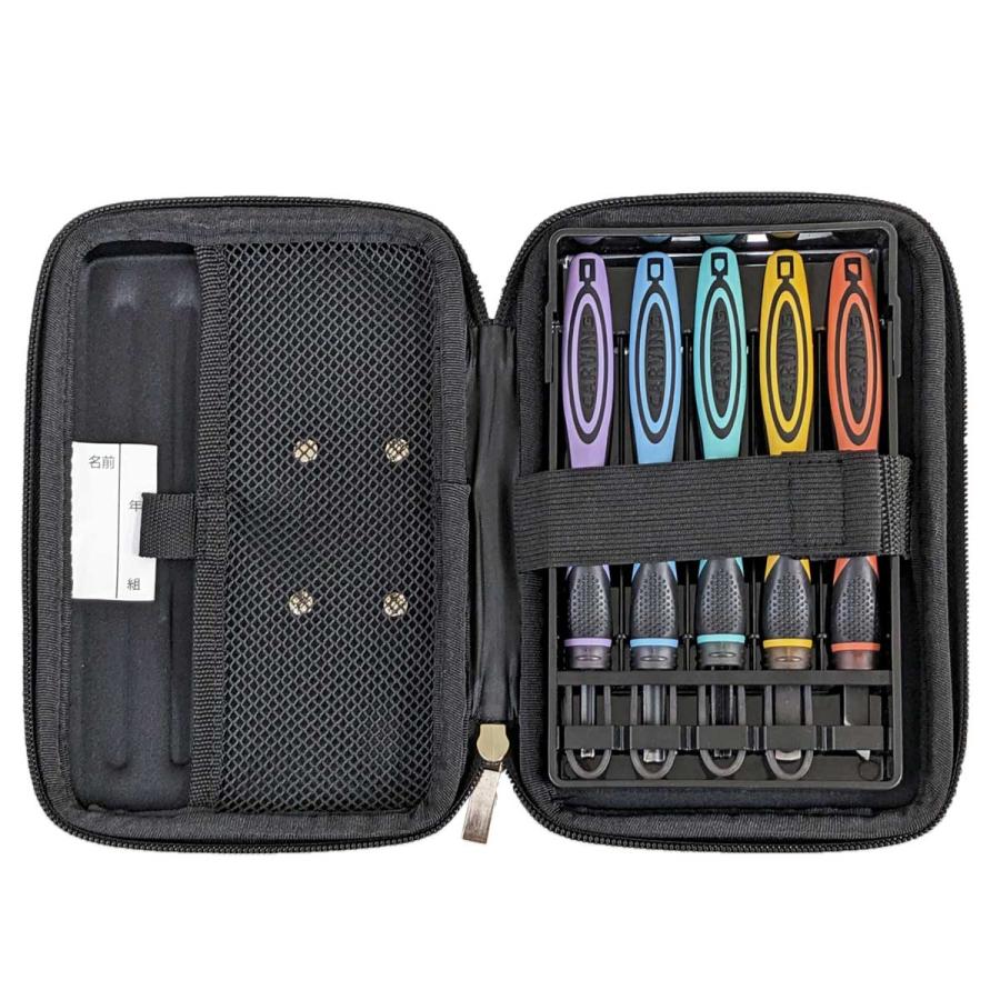 彫刻刀セット プレシャス 2WAY GRIP彫刻刀 安全ガード付き 義春刃物