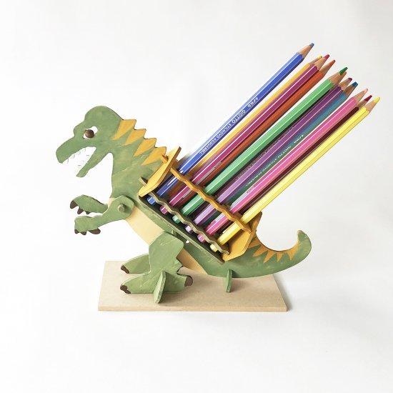 工作キット 恐竜の色鉛筆スタンド 夏休み 工作 自由研究 キット 保証 ネコポス 小学校 手作り 冬休み 自由工作 小学生 年間定番