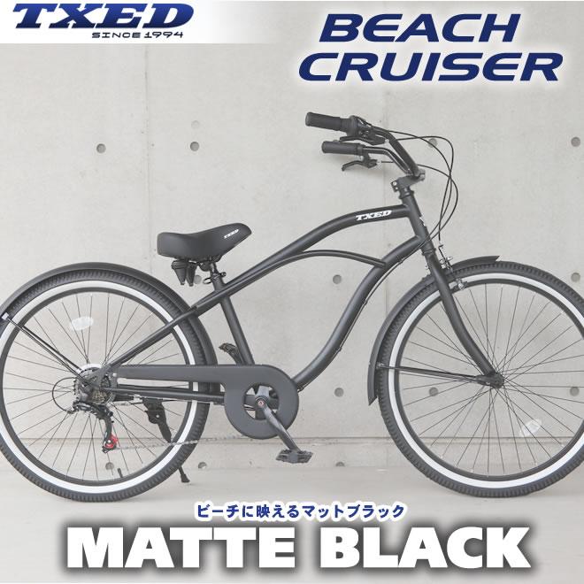 グッドイヤー 26インチ　シマノ6速 340mm ロード・ビーチクルーザー シマノ 【送料無料】ファットバイク ビーチクルーザー 自転車 26