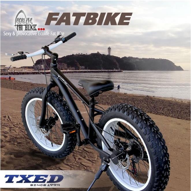 【送料無料】ファットバイク ビーチクルーザー 自転車 20インチ FATBIKE シマノ7段変速 ディスクブレーキ クイックリリース｜ecolife-araisk2011｜07