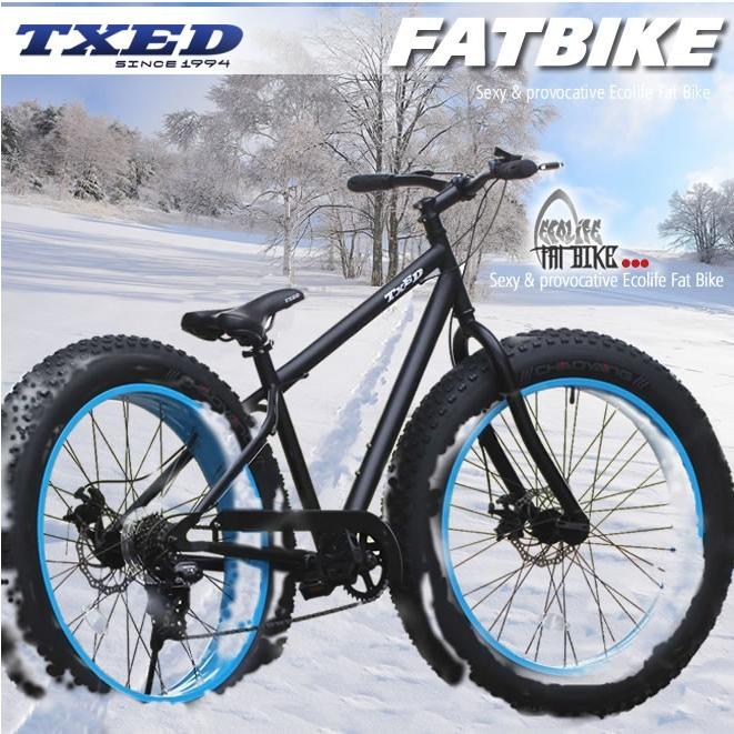 【送料無料】ファットバイク ビーチクルーザー 自転車 26インチ FATBIKE シマノ7段変速 ディスクブレーキ｜ecolife-araisk2011｜09