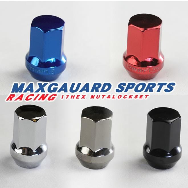 ホイールナット レーシングナット セット スチール M12 P1.5/1.25 青 