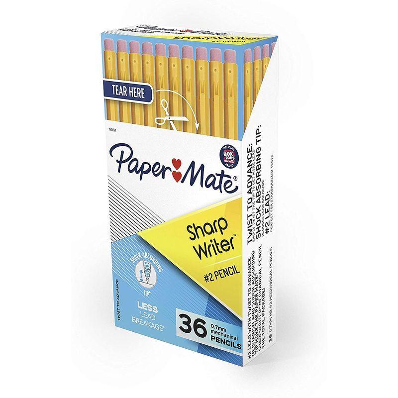 Paper Mate SharpWriter Mechanical Pencils, 0.7mm, HB #2, Yellow, 36 Co｜ecolife-market｜02