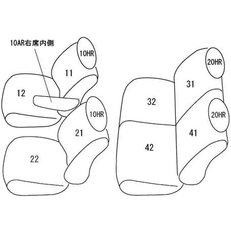 44EDD6610X01Kクラッツィオ　シートカバー　1列目のみ　1?　アトレー　S700#　S710#　R4(2022)　C　サンバーバン