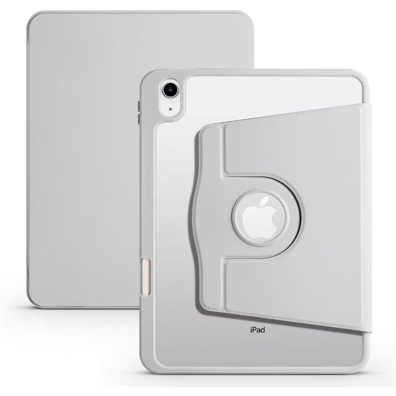 Ryo楽々生活館 iPad 10.2 iPad 9/8/7 ケース アクリル タッチペン収納 画面360°回転 スタンド角度調節 オートスリ｜ecolife-market｜03