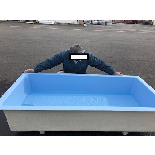 【値下げ⭕️】 FRP水槽　鑑賞用　足湯　露天風呂　500リットル　180cm×80cm×40ｃｍ 西濃運輸営業所止め 【MY9138438448】(32108円)