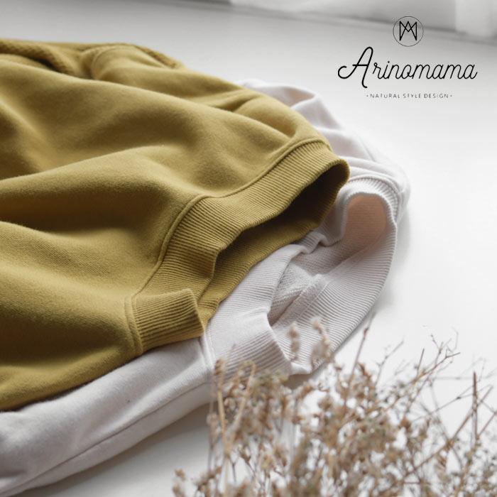 AMOMMA 新品　裏起毛なし　パワーショルダースウェット PUFF SLEEVE SWEAT（起毛なし）（スウェット）｜AMOMMA（アモマ