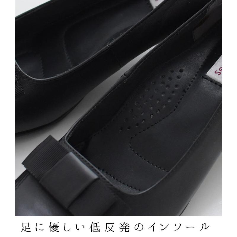 2,222円OFFクーポンあり パンプス 3E レディース オケージョン 本革 ローヒール 太ヒール 幅広 甲高 本革 楽ちん 歩きやすい 22.0〜24.5cm 25AW0919R, |  | 07