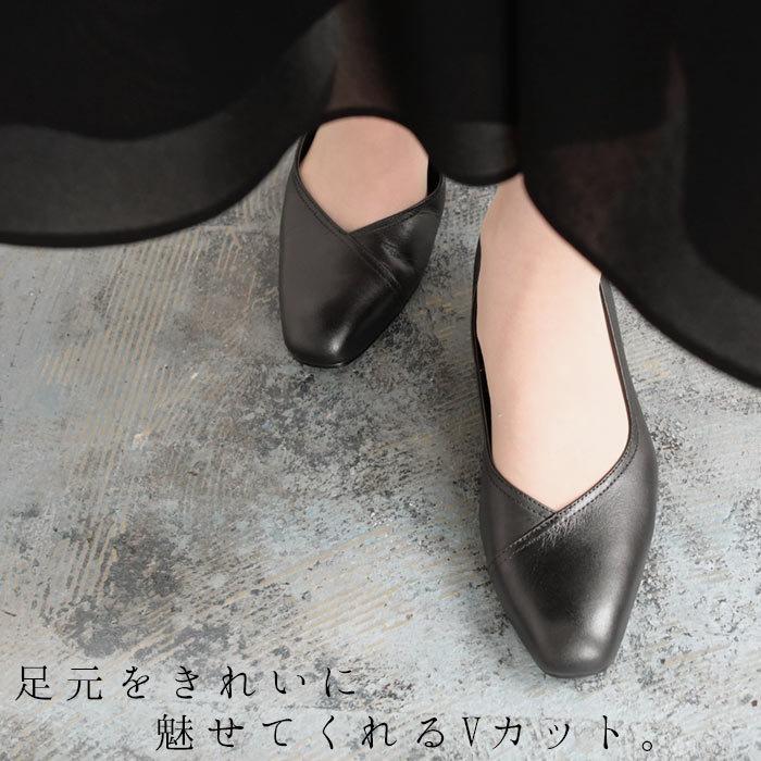 靴 パンプス ローヒール 4センチ 4cm 楽ちん Vカット フォーマル 冠婚葬祭 オケージョン セレモニー 牛皮 春 夏 秋 冬 レディース 21ss0219 ギフト エコロコ 3903 Ecoloco 通販 Yahoo ショッピング