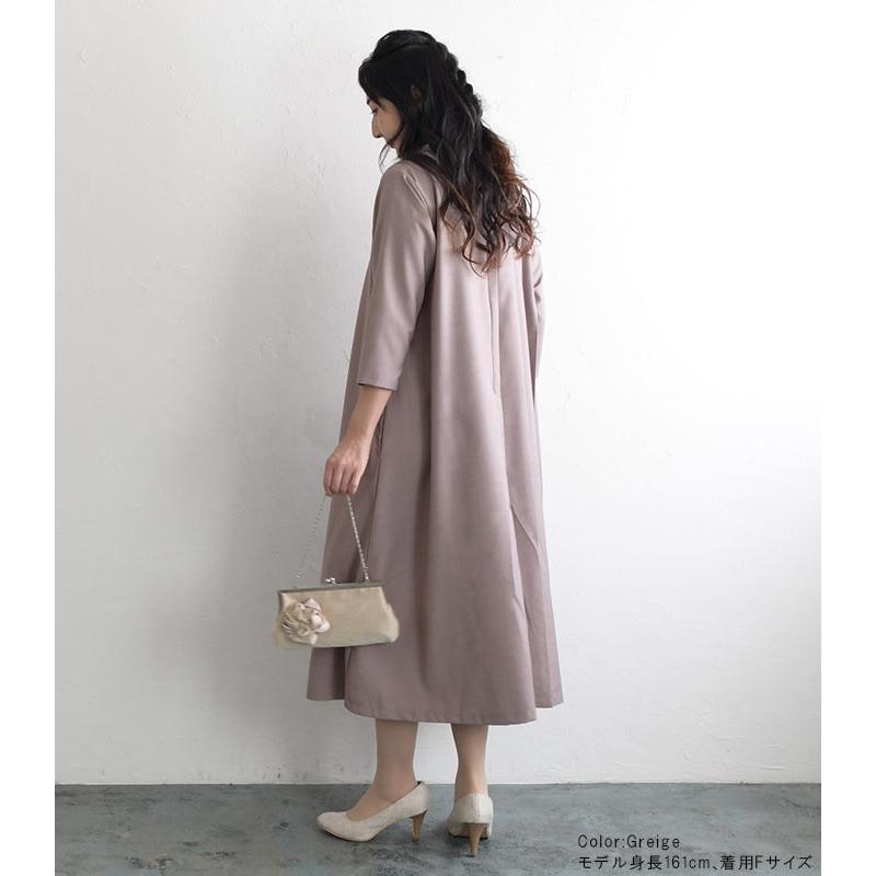 オケージョン ワンピース アシンメトリー 4 Sii Mill アシメ ドレス 7分袖 8分袖 秋 冬 レディース aw08 4s 7hf08 Ecoloco 通販 Yahoo ショッピング