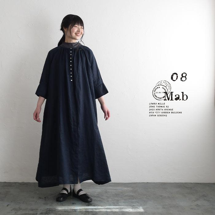 ワンピース 14番手 リネン 08Mab 08マブ 麻100% リネン 春夏 秋冬 レディース エコロコ sel, 2320SS0324, ワンピース 14番手 リネン 08Mab 08マブ 麻100% リネン 春夏 秋冬 レディース エコロコ sel, 2320SS0324,