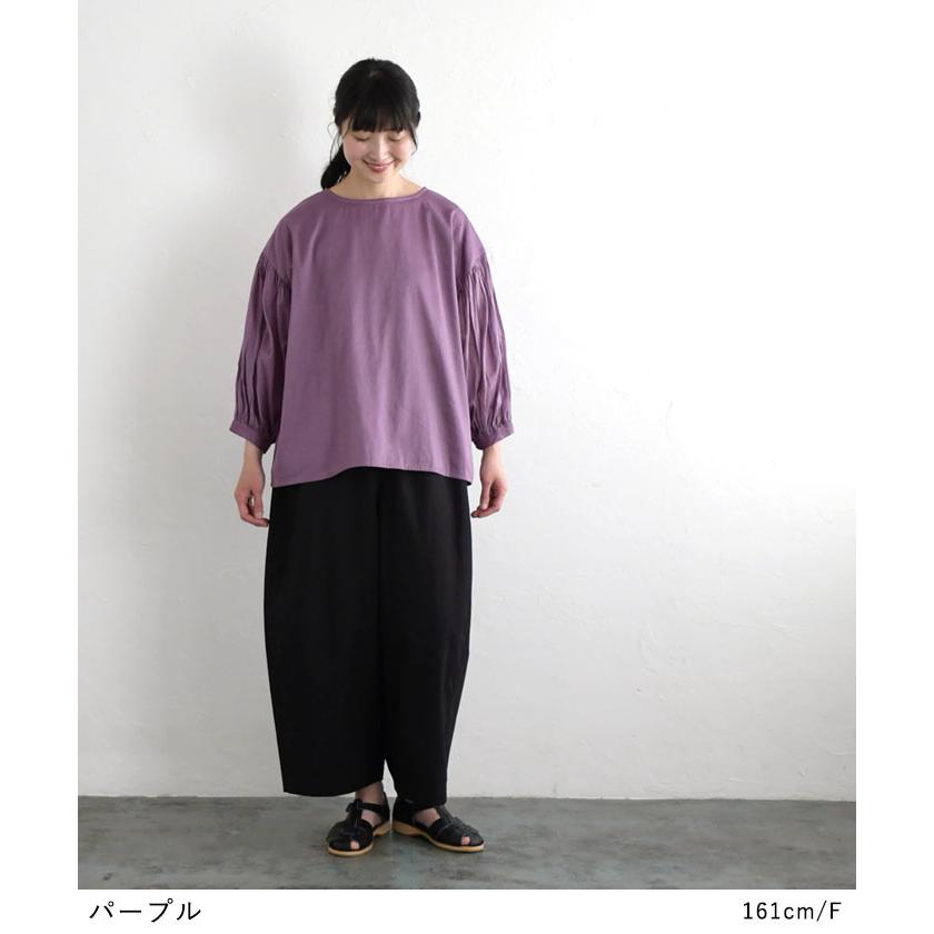 08Mab ボリューム袖 ブラウス プルオーバー シャツ 08マブ レディース