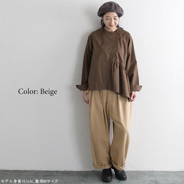テディベアー　総柄　ラグ生地パンツ ウエストゴム入り　美品 涼しい パンツ レディース 日本製 ウエスト総ゴム M L LL 3L
