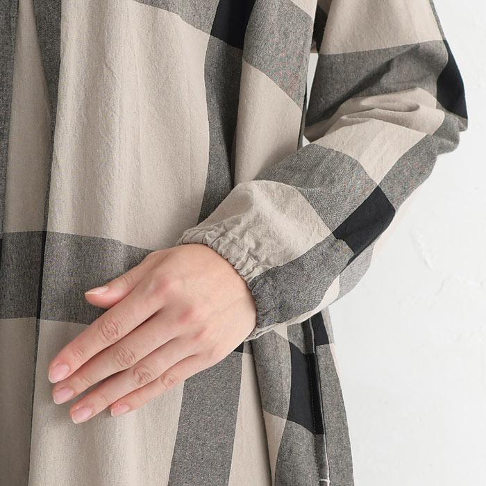 最大20％OFFクーポンあり D*g*y ショール付き コットン 大判チェック フレアワンピース 綿100％ 23AW0901, 爆買 | D*g*y | 14