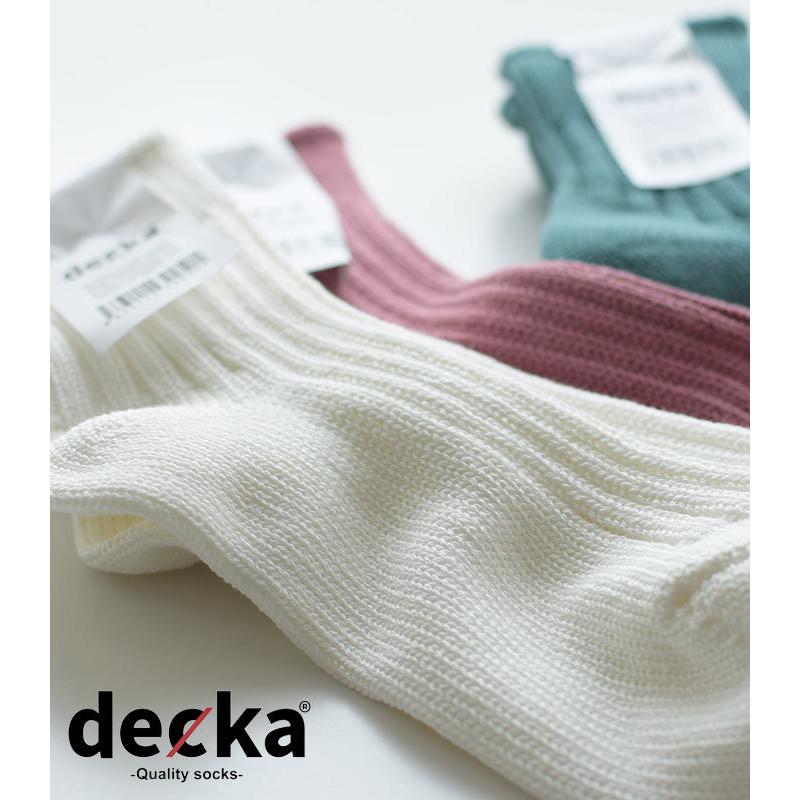 decka デカ ローゲージ 靴下 ソックス socks 日本製 綿 プレゼント おしゃれ リブ 2点までメール便可 国産 2120AW0827, エコロコ sel, j23,  c14, |  | 07