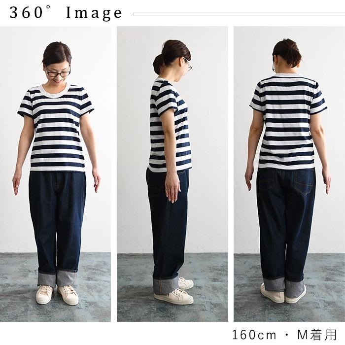 メール便可 M〜3L ecoloco別注 SO[ ] 半袖 Tシャツ カットソー ボーダー 綿100% 春 夏 大きいサイズ エコロコ 30代 40代 50代 24SS0509R,｜ecoloco｜15