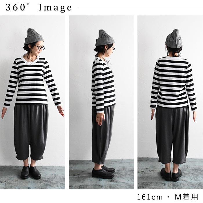 メール便可 ロンT Tシャツ 綿100% カットソー ボーダーカットソー 大きいサイズ 25SS0214R, | earth_eco_loco | 14
