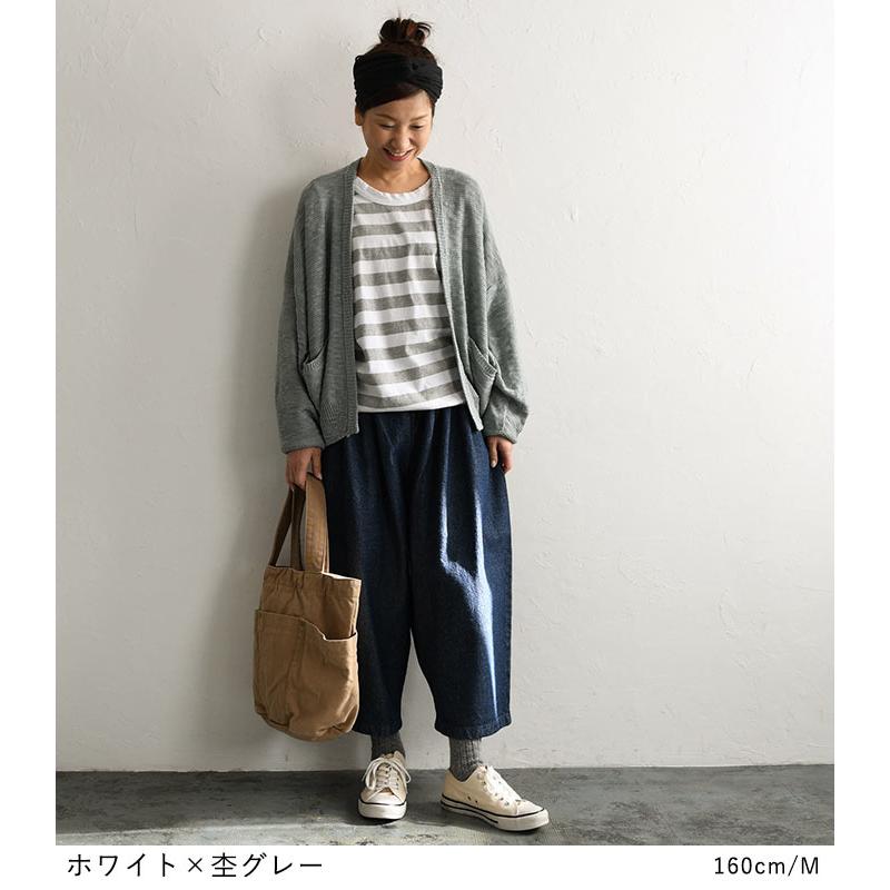メール便可 ロンT Tシャツ 綿100% カットソー ボーダーカットソー 大きいサイズ 25SS0214R, | earth_eco_loco | 08