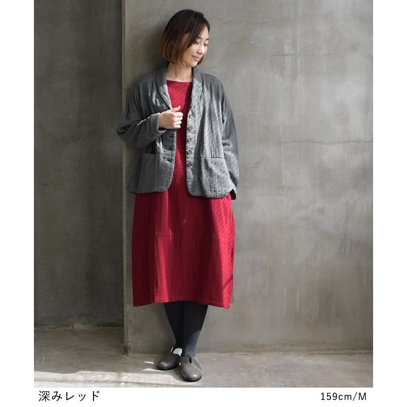 ダブルガーゼ ワンピース 裾切り替え コクーンワンピース M 3l オリジナル 綿 コットン 秋 冬 春 レディース 21aw0721 E61 Ecoloco 通販 Yahoo ショッピング