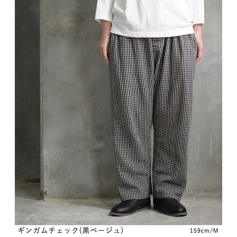 ダブルガーゼ パンツ サルエルパンツ M 3l 番手 春 秋 綿 コットン オリジナル レディース 21ss0219 母の日 ギフト E65 Ecoloco 通販 Yahoo ショッピング
