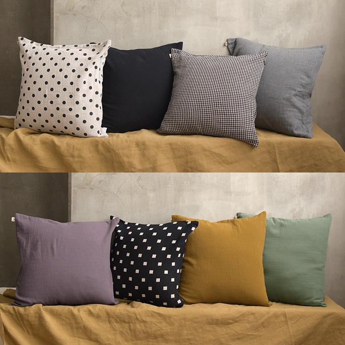 クッションカバー 45×45cm 20番手 ダブルガーゼ 綿 コットン 洗える 2320SS0127, エコロコ | earth_eco_loco | 07