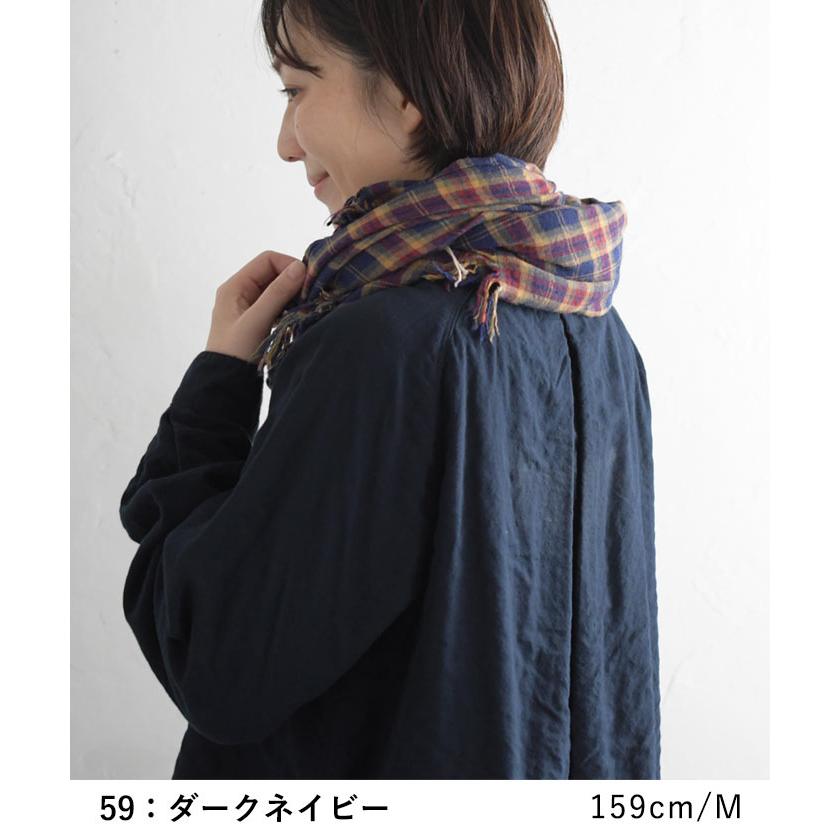 ノーカラー ラグランシャツ 40番手ダブルガーゼ 綿100％ Wガーゼ 秋 春 23AW0824, | earth_eco_loco | 16