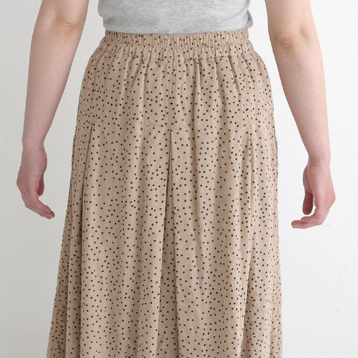 フレアスカート ロング レディース タックギャザー 40番手ダブルガーゼ 綿100％ Wガーゼ おしゃれ 23AW0824, | earth_eco_loco | 17