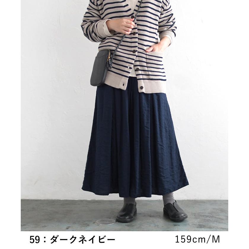 earth_eco_loco フレアスカート ロング レディース タック earth_eco_loco フレアスカート ロング レディース タック