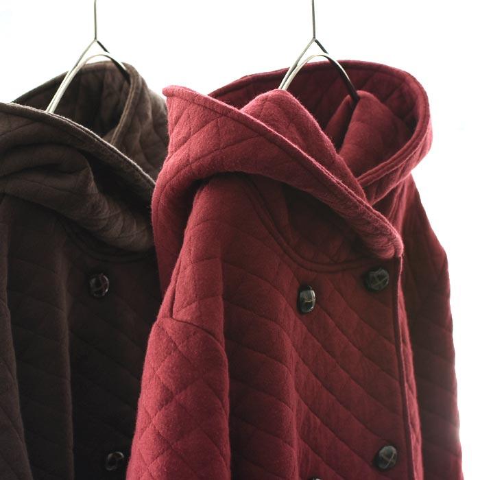 アウター コート ロング丈 レディース きれいめ キルティングコート ダブルボタン 大きいサイズ 25AW1010R, | earth_eco_loco | 20