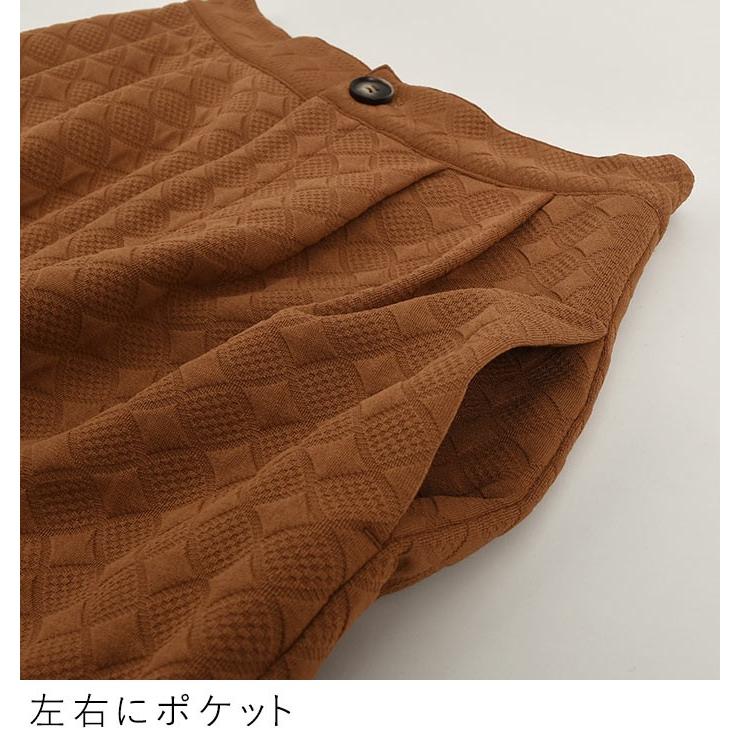 残り僅かセール パンツ ジャガード柄 9分丈 タックパンツ 送料無料 レディース 1920AW1129, |  | 13