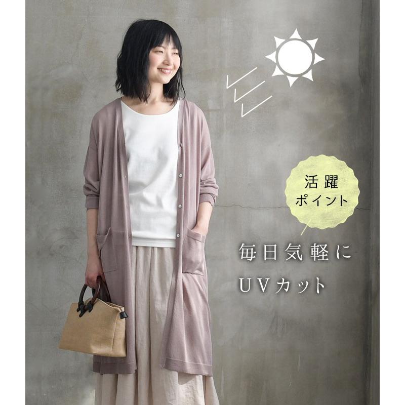 セール カーディガン 涼感持続 Uv ロング Vネックカーディガン M 3l 薄手 春 夏 ss0515 母の日 ギフト Q3 E2604 Ecoloco 通販 Yahoo ショッピング