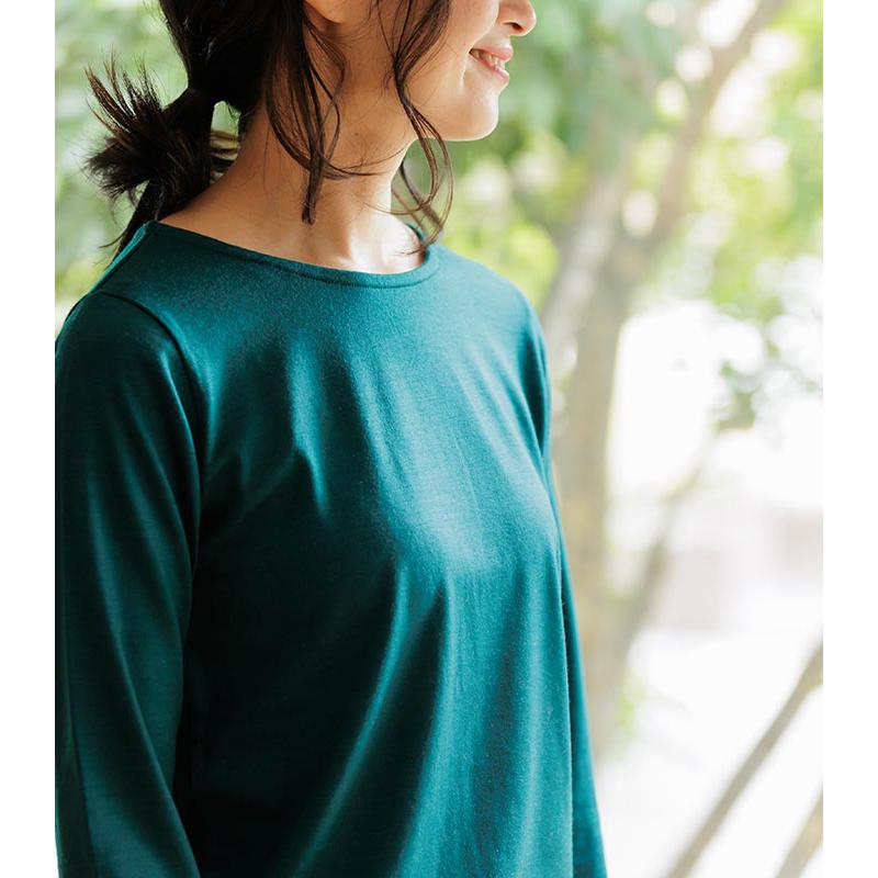 1,111円OFFクーポンあり メール便送料無料 インナー 長袖 レディース 日本製 メリノウール カットソー あったか 洗える SOCOCOTI 消臭抗菌 2320SS1216, |  | 11