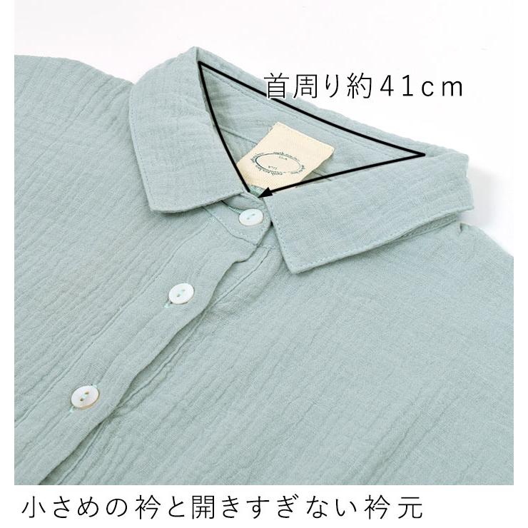 earth_eco_loco ワイドシャツ ブラウス レディース プルオーバー