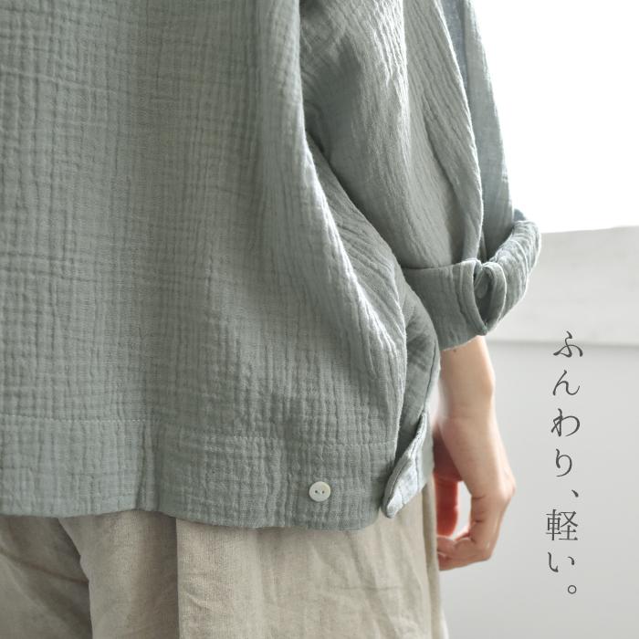earth_eco_loco ワイドシャツ ブラウス レディース プルオーバー