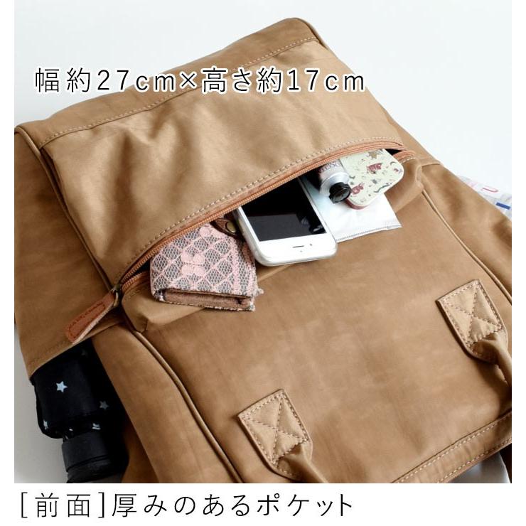 レザー製ブラウンバックパック ヴィンテージナイロン 本革使い リュック L オリジナル バックパック