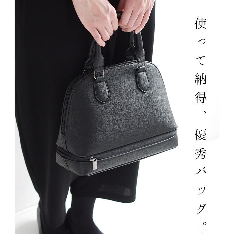 ブラックフォーマル バッグ カバン 鞄 底ポケットラウンド 冠婚葬祭 大容量 黒 喪服 25SS0604R, | earth_eco_loco | 10