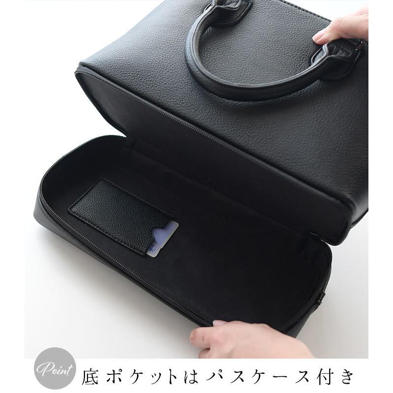 ブラックフォーマル バッグ カバン 鞄 底ポケットラウンド 冠婚葬祭 大容量 黒 喪服 25SS0604R, | earth_eco_loco | 05