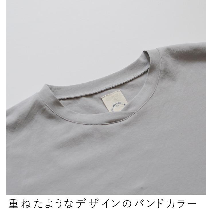 オリジナル ストレッチコットン カットソー 裾ギャザー 六分袖 M〜3L 綿 春夏 30代 40代 50代 大きいサイズ 24SS0329R,｜ecoloco｜20