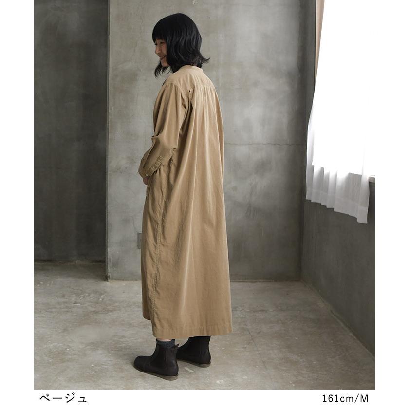 earth_eco_loco シャツワンピース 長袖 レディース ロング