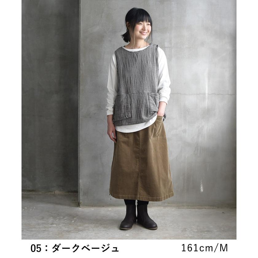 クーポンで30％OFF 台形スカート ロング レディース コーデュロイ ストレッチ 綿 レディース 大きいサイズ 24AW0919R, | earth_eco_loco | 17